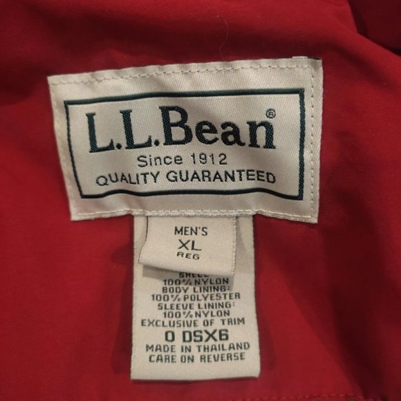 L.L. Bean Warm-Up Fleece-Lined Bomber Jacket Men's XL - Picture 4 of 4
